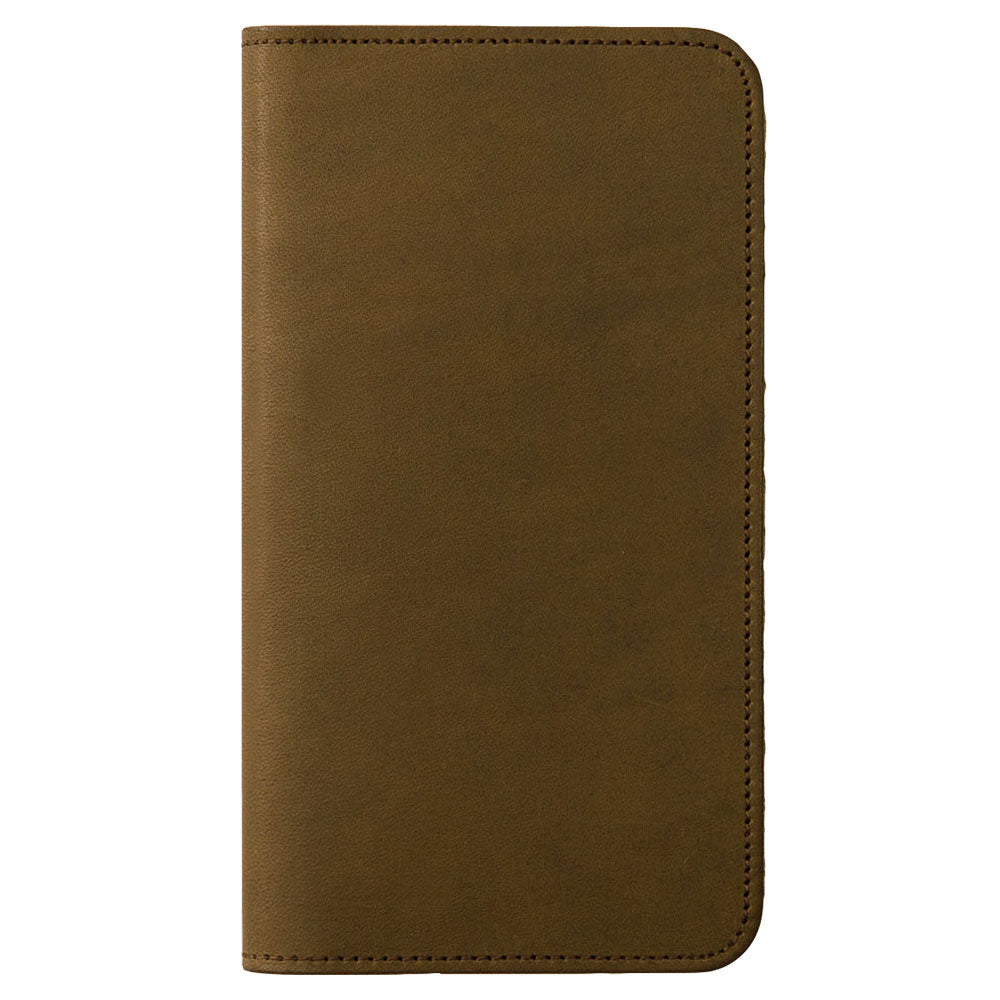 Genuine leather Italian leather card storage notebook-style case