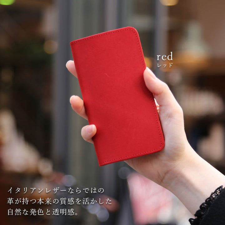 本革 イタリアンレザー カード収納 手帳型ケース AQUOSシリーズ