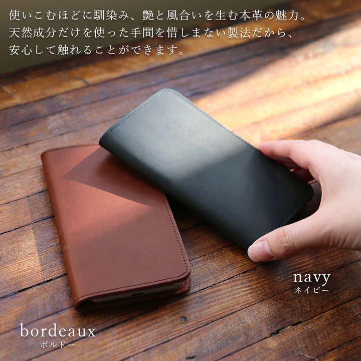 Genuine leather Italian leather card storage notebook-style case