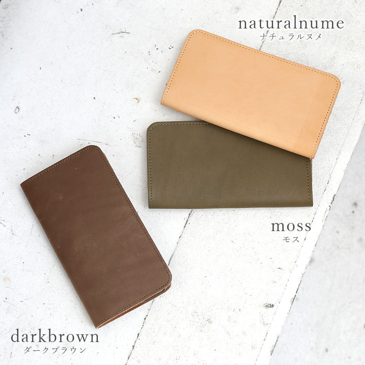 Genuine leather Italian leather card storage notebook-style case