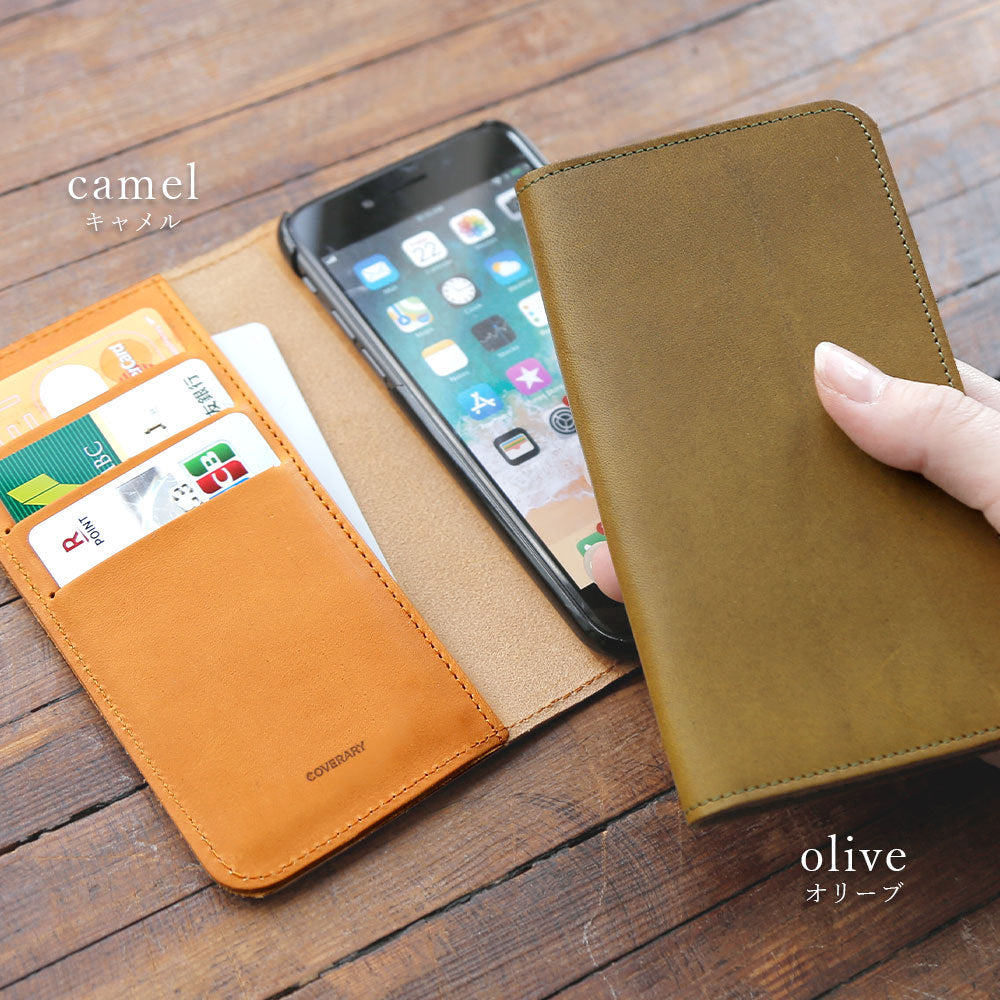 Genuine leather Italian leather card storage notebook-style case