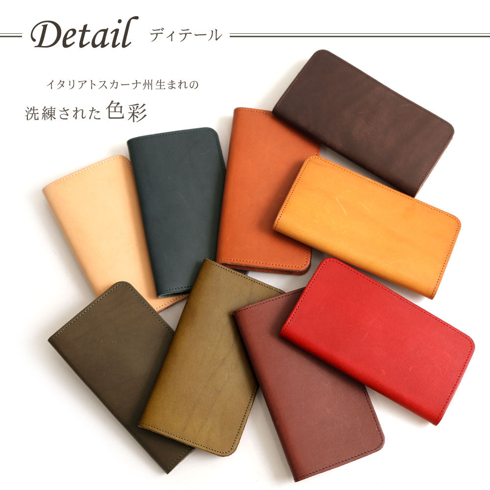 Genuine leather Italian leather card storage notebook-style case