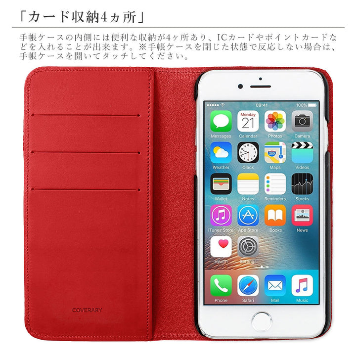 Genuine leather Italian leather card storage notebook-style case