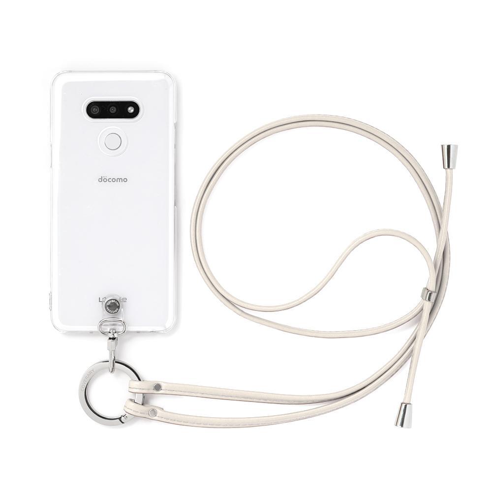 クリアケース 本革 リングショルダーストラップ(金具調整あり)付き 背面ケース Google Pixelシリーズ