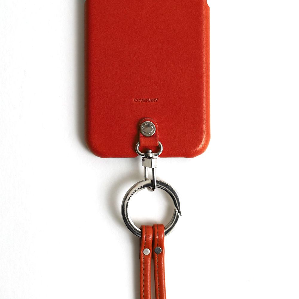 Genuine leather Tochigi leather ring shoulder strap (with metal fitting adjustment) attached back case AQUOS series