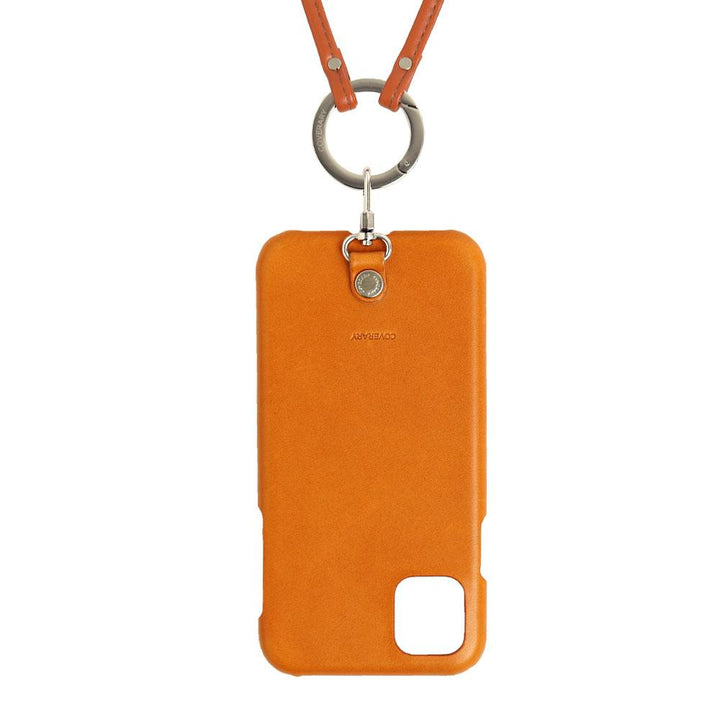 Genuine leather Tochigi leather ring shoulder strap (with metal fitting adjustment) attached back case AQUOS series