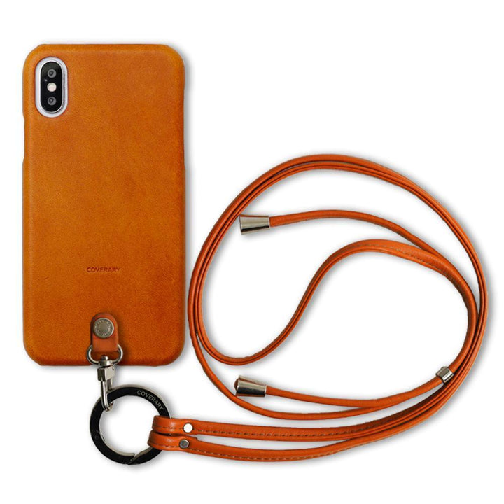 本革 栃木レザー リングショルダーストラップ(金具調整あり)付き 背面ケース iPhoneシリーズ