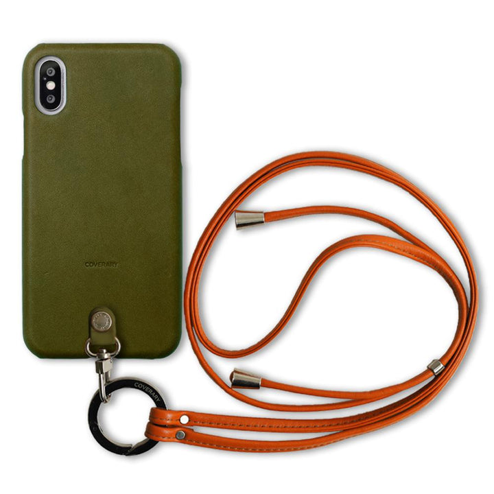 Genuine leather Tochigi leather ring shoulder strap (with metal fitting adjustment) attached back case AQUOS series