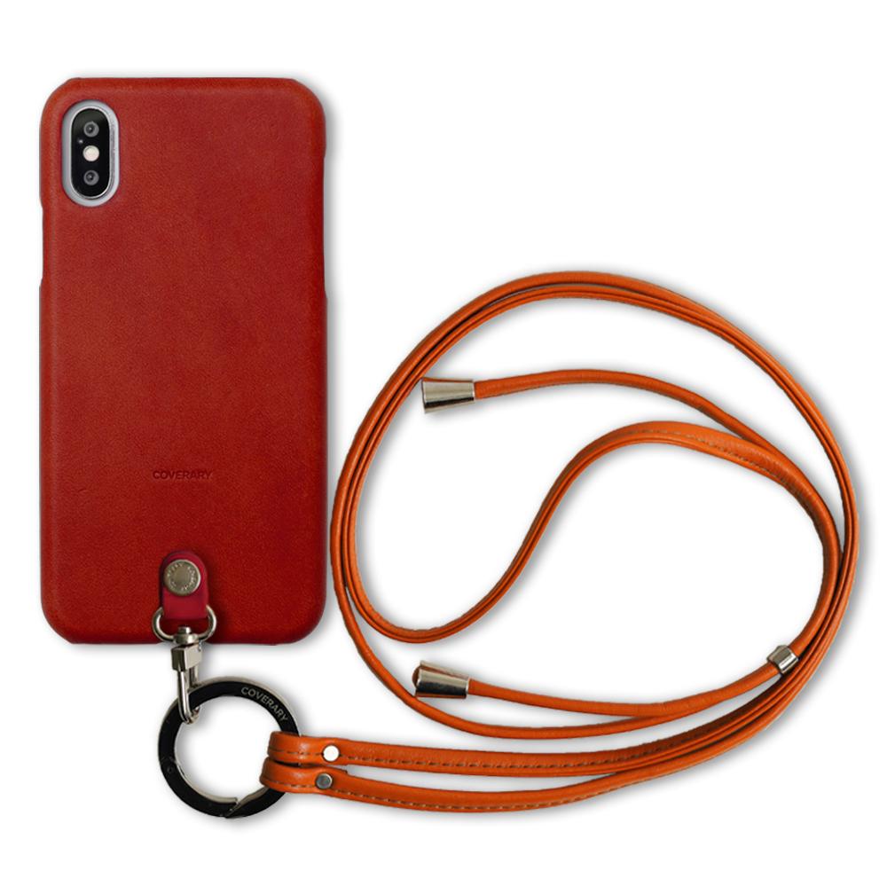Genuine leather Tochigi leather ring shoulder strap (with metal fitting adjustment) attached back case AQUOS series