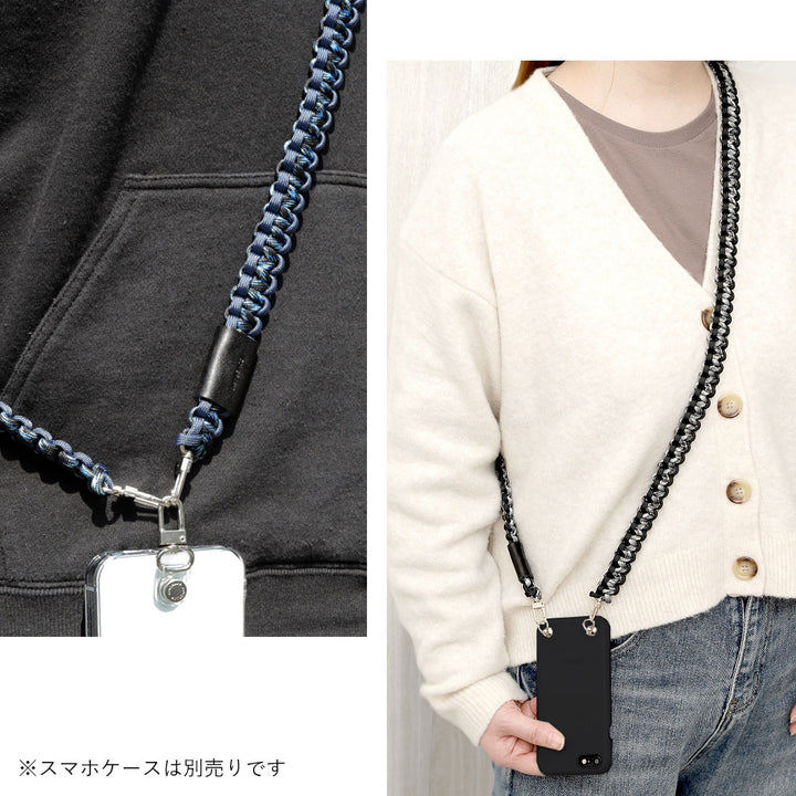 パラコード 柄 ショルダーストラップ