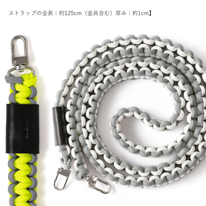 クリアケース パラコード 無地 ショルダーストラップ付き 背面ケース Google Pixelシリーズ