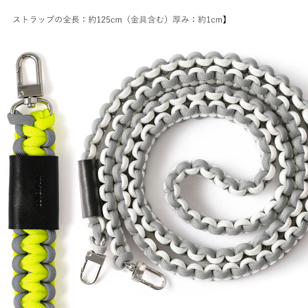 Étui transparent Paracorde uni avec bandoulière Étui arrière Série Galaxy