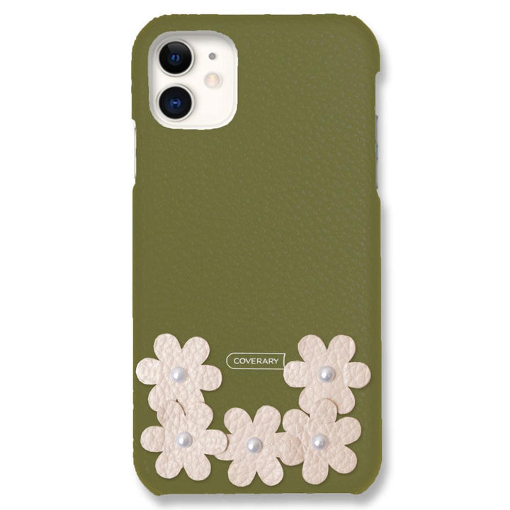 Genuine Leather 32 Colors Italian Shrink Leather Flower Deco Back Case Flower A Google Pixel Series