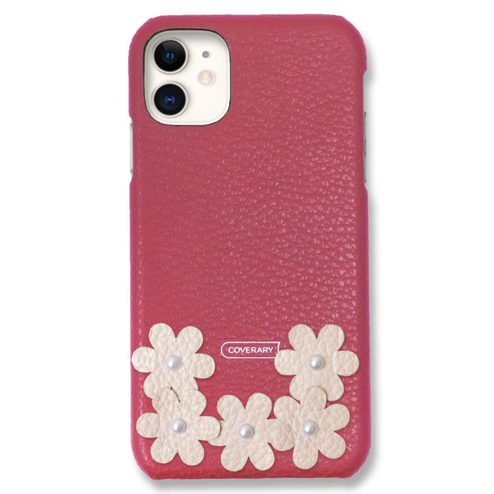 Genuine Leather 32 Colors Italian Shrink Leather Flower Deco Back Case Flower A Google Pixel Series