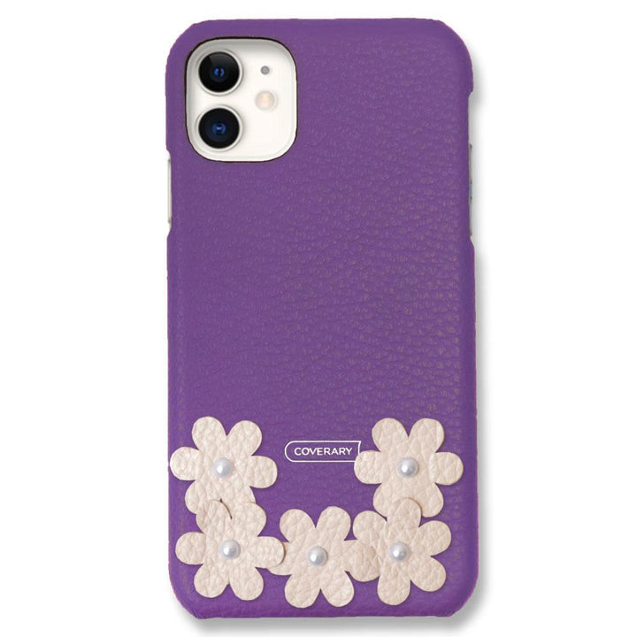Genuine Leather 32 Colors Italian Shrink Leather Flower Deco Back Case Flower A Google Pixel Series