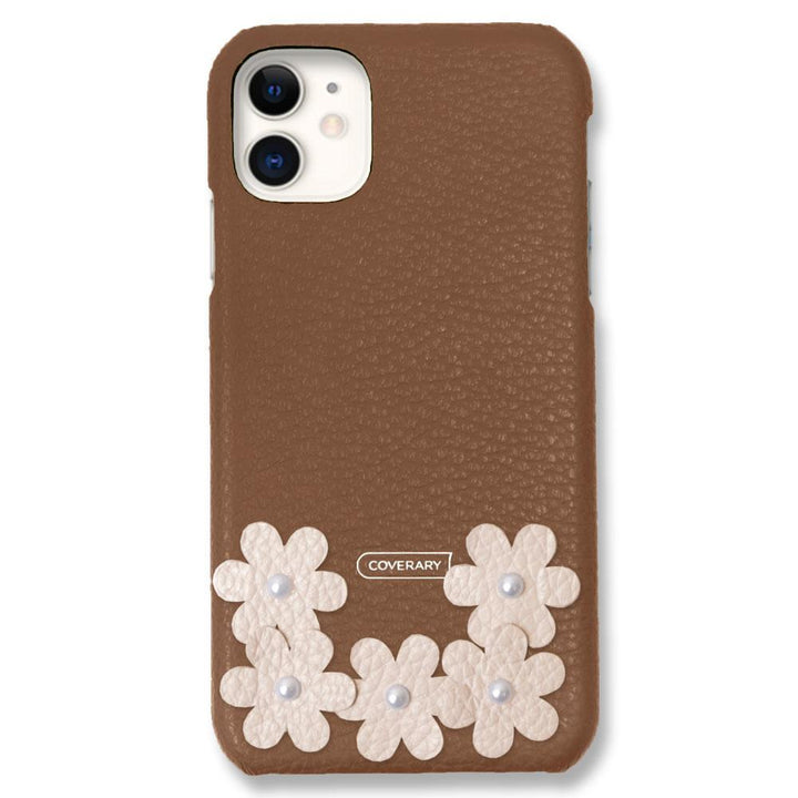 Genuine Leather 32 Colors Italian Shrink Leather Flower Deco Back Case Flower A Google Pixel Series