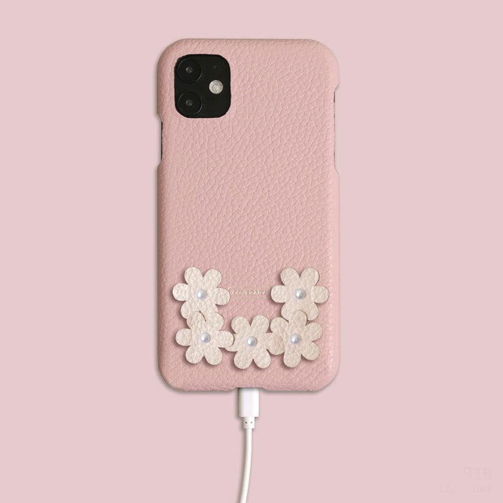 Genuine Leather 32 Colors Italian Shrink Leather Flower Deco Back Case Flower A Google Pixel Series
