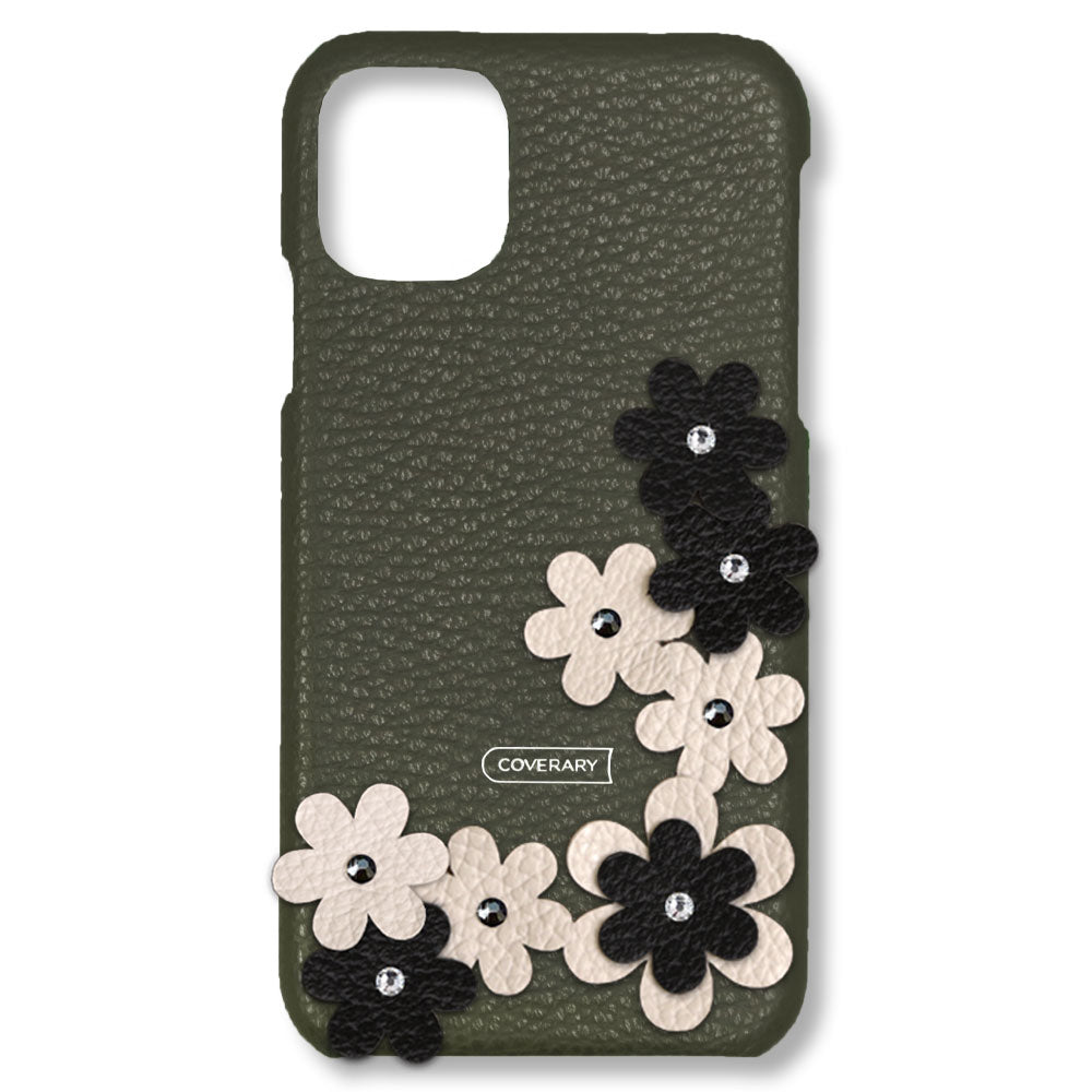 Genuine leather 32 colors Italian shrink leather flower decoration back case petals