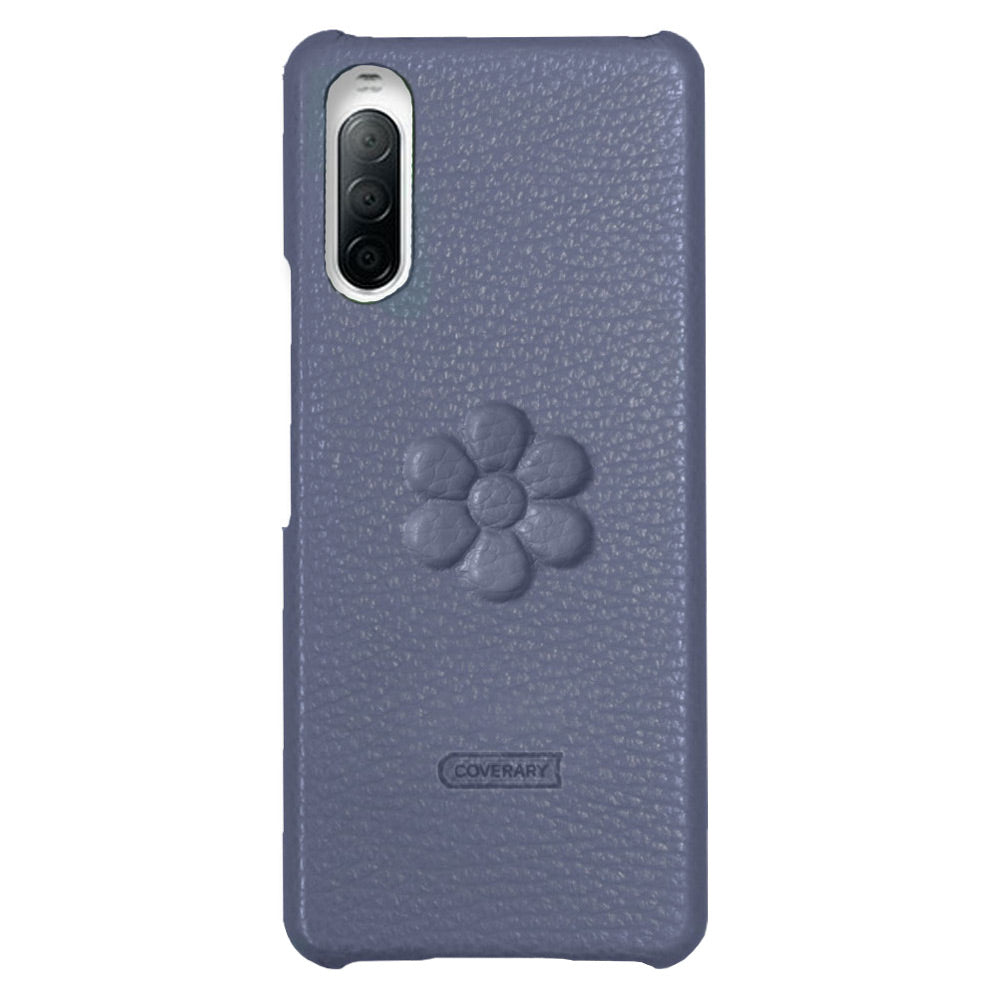 Genuine leather 32 colors Italian shrink leather flower embossing back case