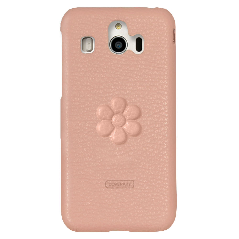 Genuine leather 32 colors Italian shrink leather flower embossing back case