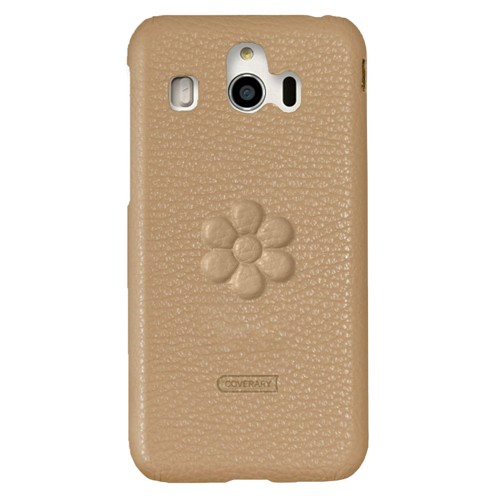 Genuine leather 32 colors Italian shrink leather flower embossing back case