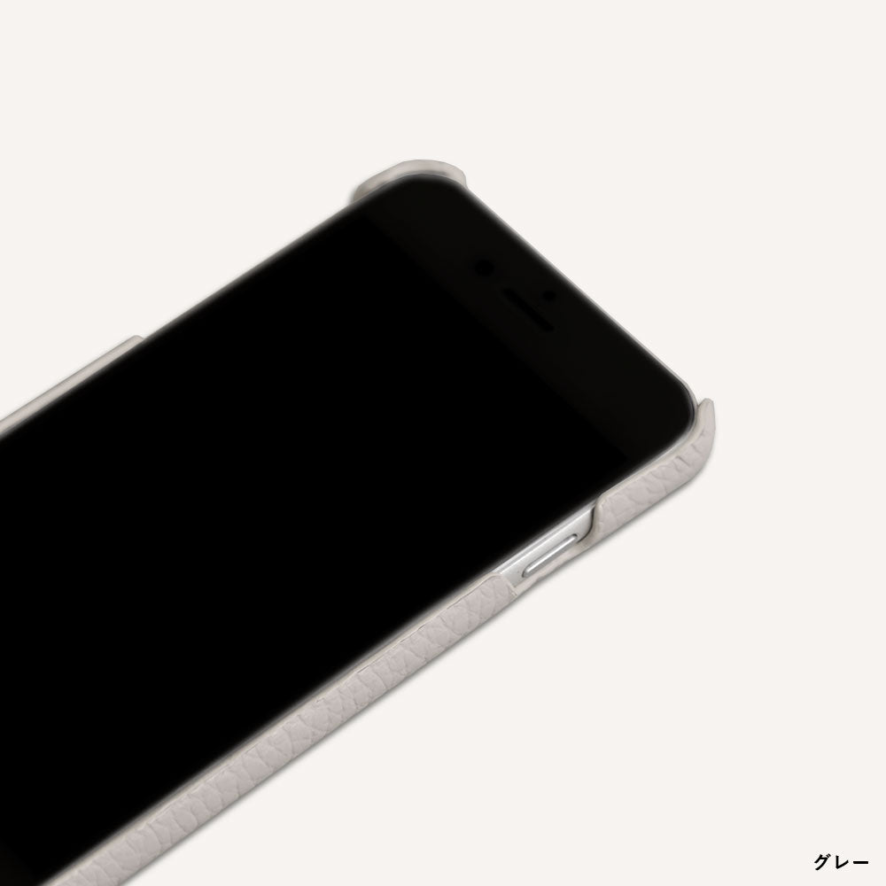 本革 イタリアンシュリンクレザー 刺繍 アニマル 背面ケース