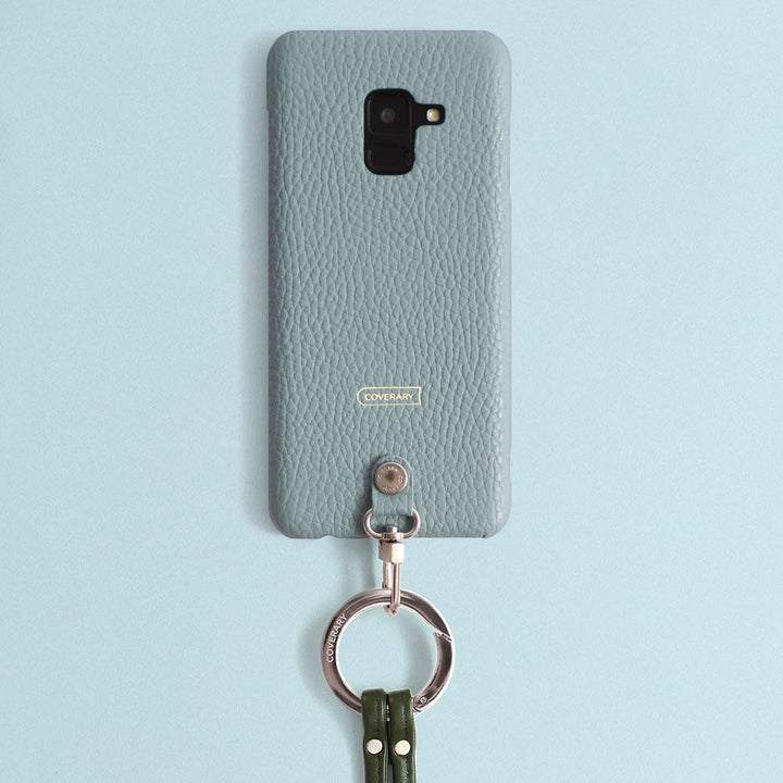 本革 32色 イタリアンシュリンクレザー リングショルダーストラップ(金具調整あり)付き 背面ケース iPhoneシリーズ