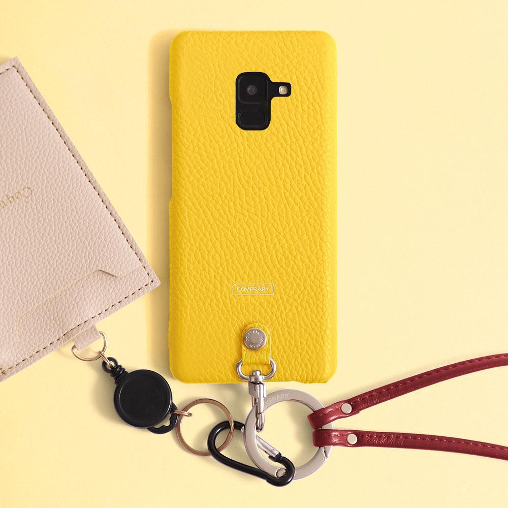 本革 32色 イタリアンシュリンクレザー リングショルダーストラップ(金具調整あり)付き 背面ケース Xperiaシリーズ