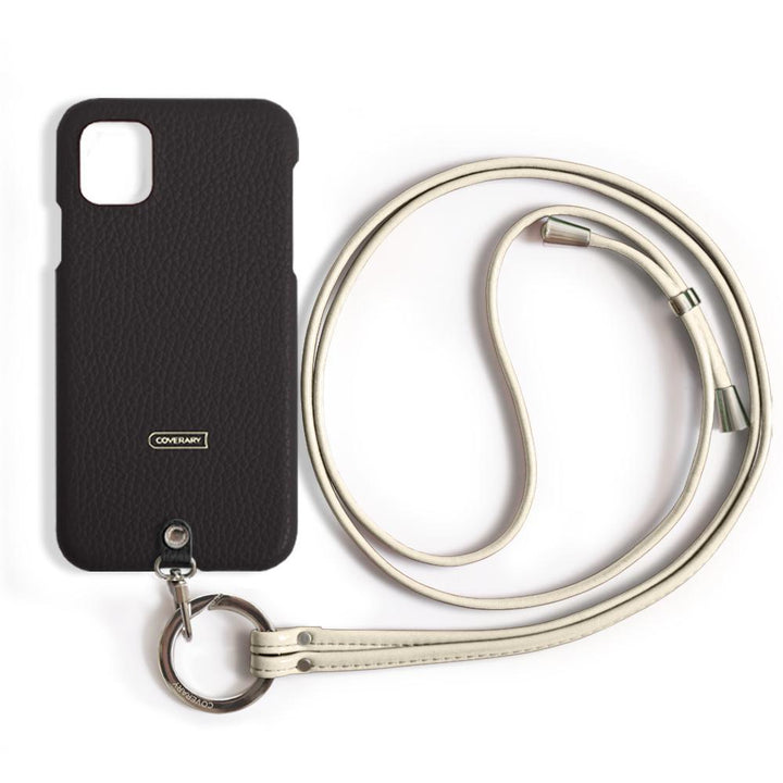 本革 32色 イタリアンシュリンクレザー リングショルダーストラップ(金具調整あり)付き 背面ケース Xperiaシリーズ