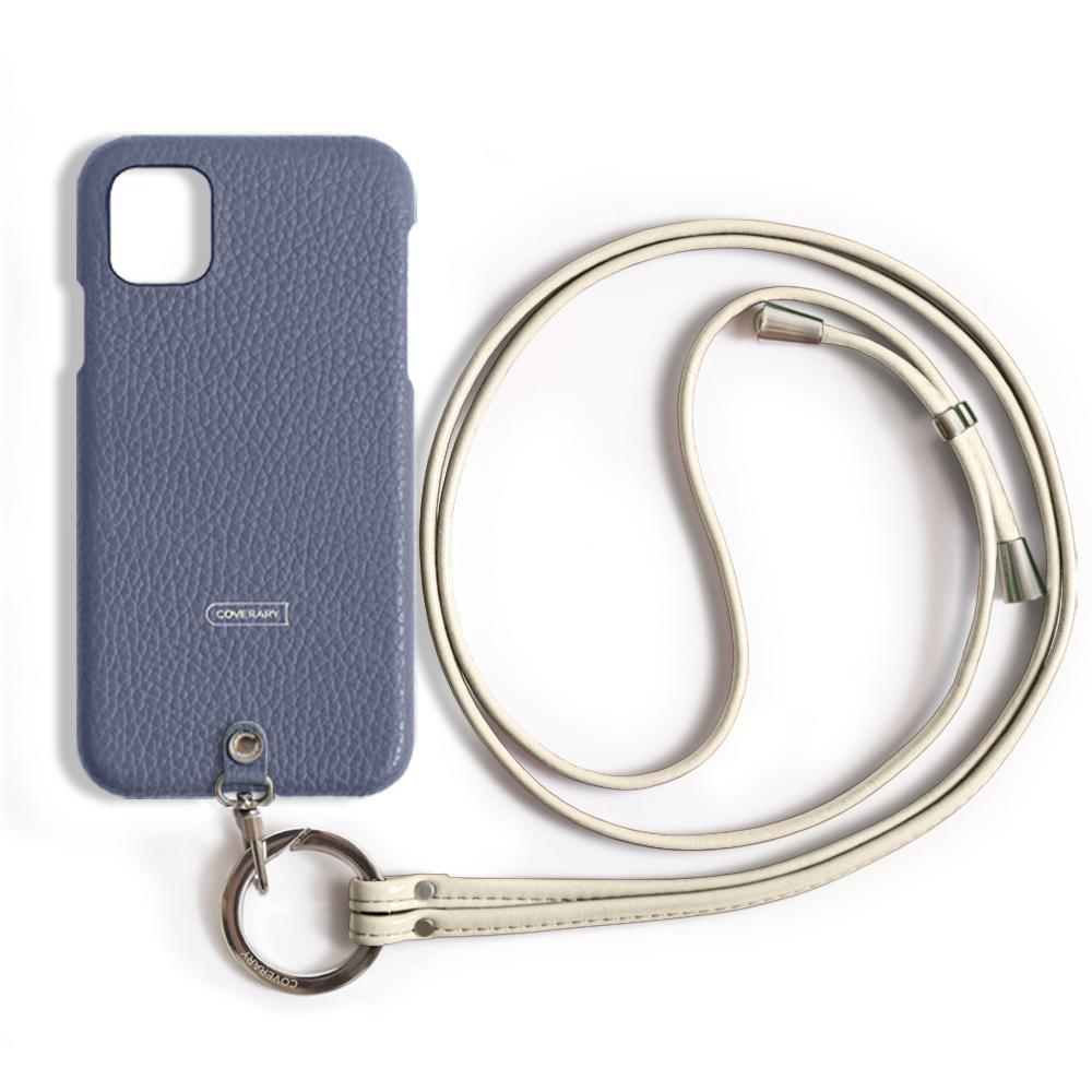 本革 32色 イタリアンシュリンクレザー リングショルダーストラップ(金具調整あり)付き 背面ケース iPhoneシリーズ