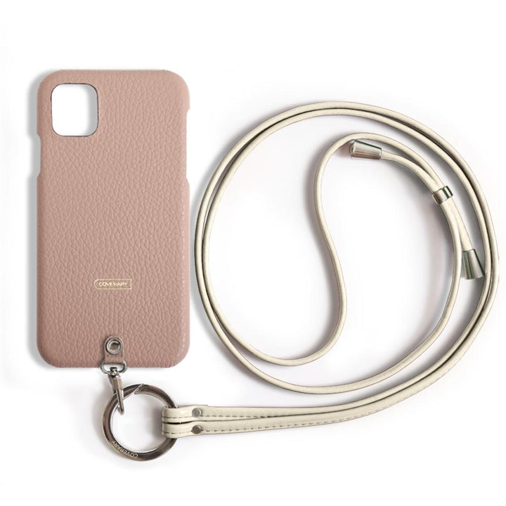 本革 32色 イタリアンシュリンクレザー リングショルダーストラップ(金具調整あり)付き 背面ケース Xperiaシリーズ