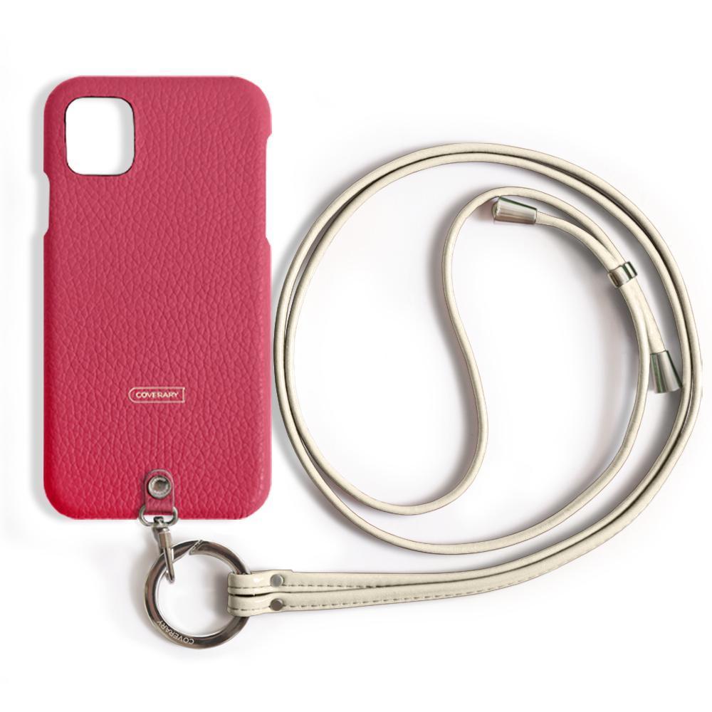 本革 32色 イタリアンシュリンクレザー リングショルダーストラップ(金具調整あり)付き 背面ケース Xperiaシリーズ