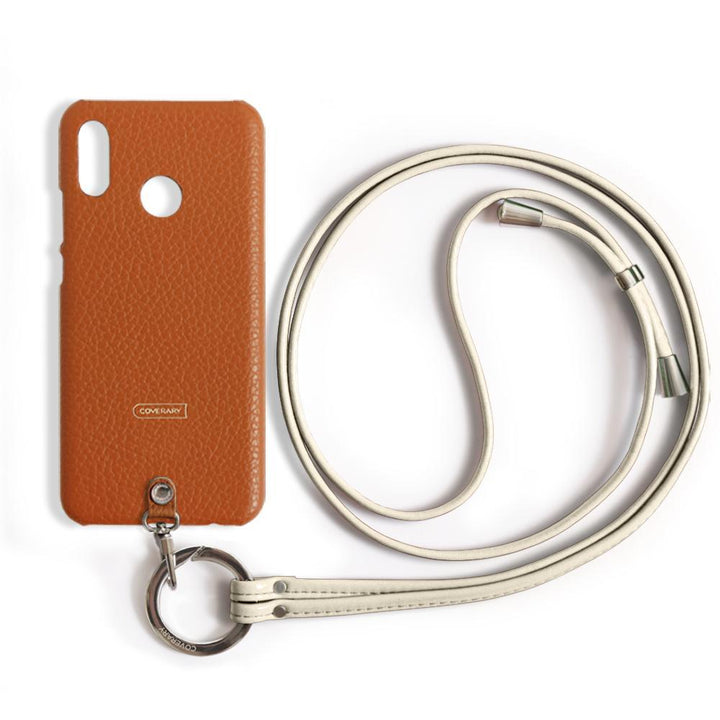 本革 32色 イタリアンシュリンクレザー リングショルダーストラップ(金具調整あり)付き 背面ケース Xperiaシリーズ