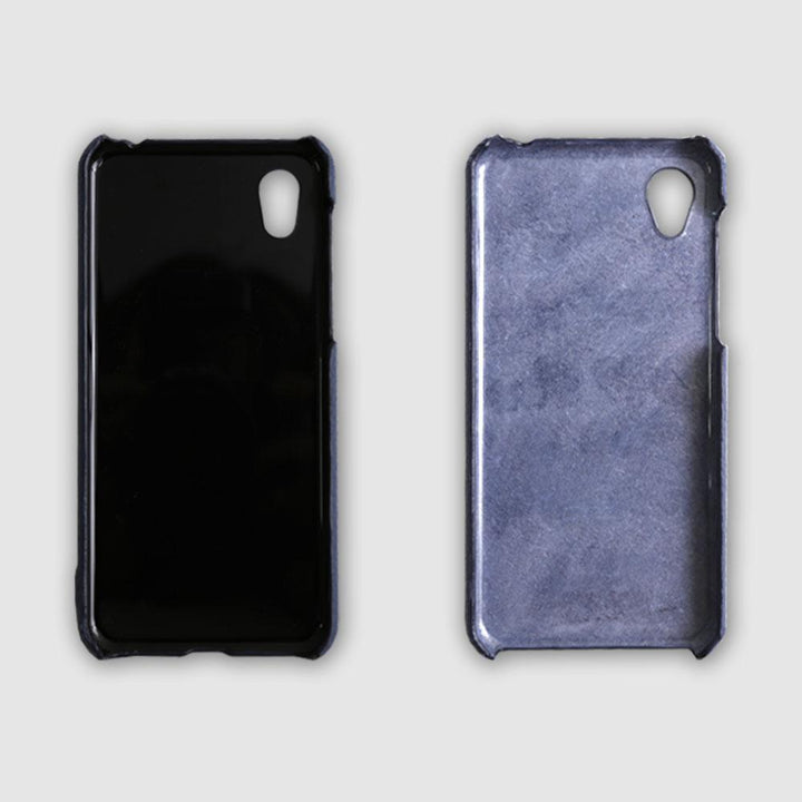 本革 32色 イタリアンシュリンクレザー 背面ケース 名入れ 刻印(箔押し) Xperiaシリーズ