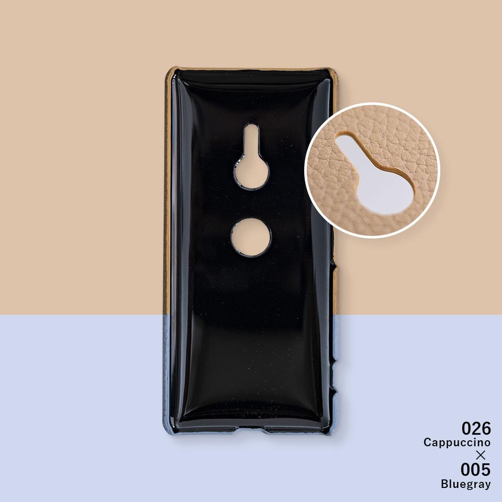 本革 32色 イタリアンシュリンクレザー 選べるバイカラー 背面ケース iPhoneシリーズ