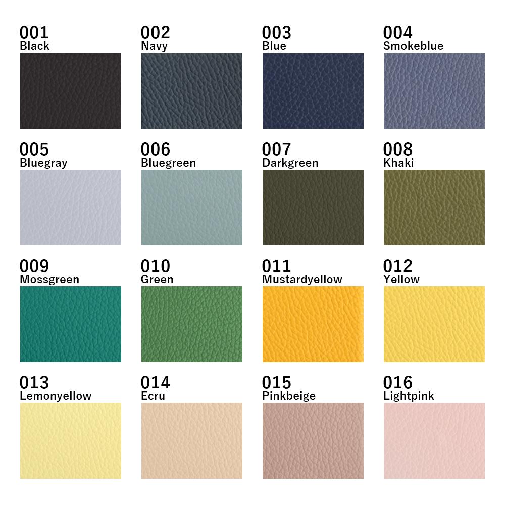 Genuine leather 32 colors Italian shrink leather selectable bicolor back case AQUOS series