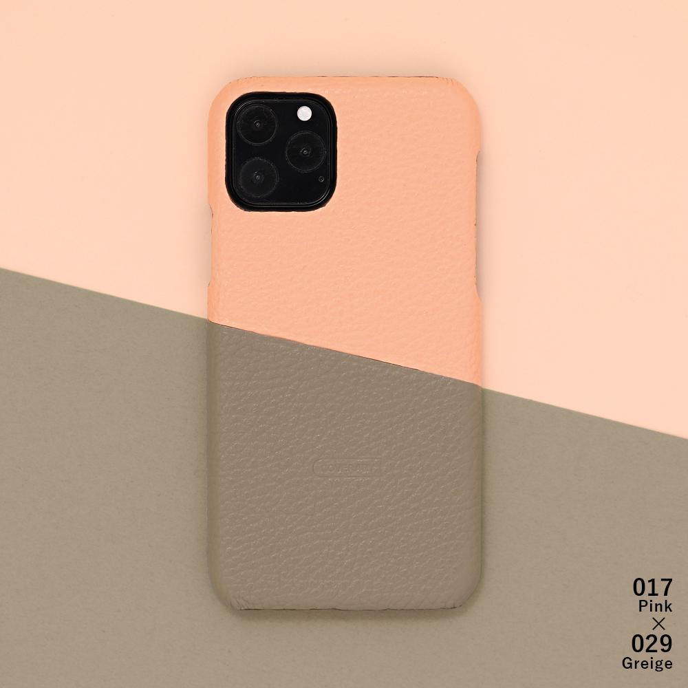 Genuine leather 32 colors Italian shrink leather selectable bicolor (diagonal) back case for Google Pixel series