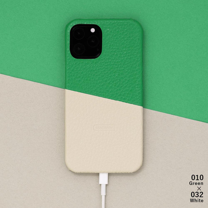 Cuir véritable 32 couleurs cuir italien grainé bicolore au choix (diagonale) coque arrière série AQUOS