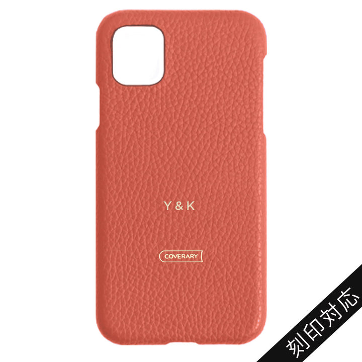 本革 32色 イタリアンシュリンクレザー 背面ケース 名入れ刻印 LGシリーズ