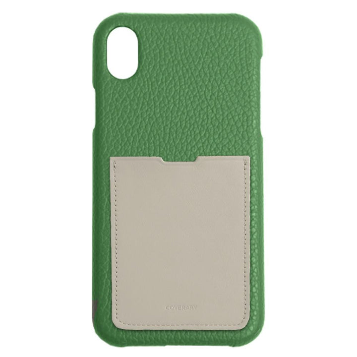 Genuine Leather 32 Colors Italian Shrink Leather Smooth Leather Pocket Attached Back Case Galaxy Series