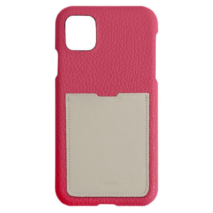 Genuine Leather 32 Colors Italian Shrink Leather Smooth Leather Pocket Back Case iPhone Series