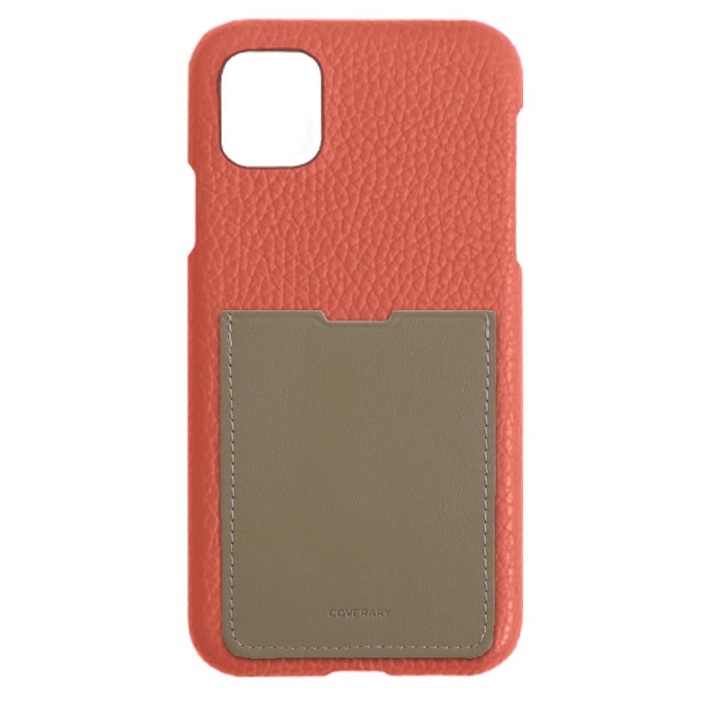 Genuine Leather 32 Colors Italian Shrink Leather Smooth Leather Pocket Attached Back Case Galaxy Series