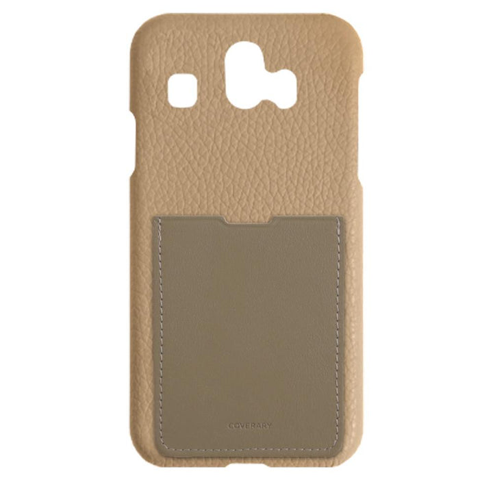 Genuine Leather 32 Colors Italian Shrink Leather Smooth Leather Pocket Attached Back Case Galaxy Series