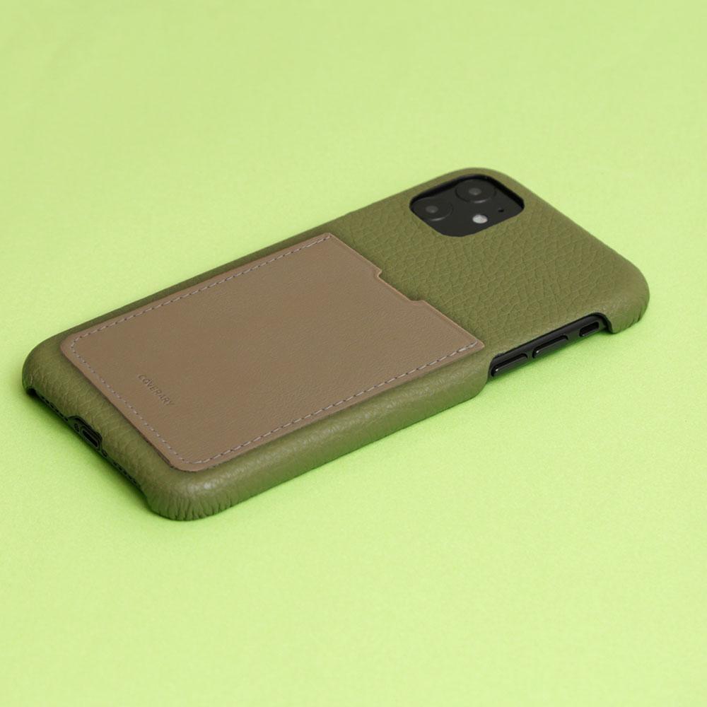Genuine Leather 32 Colors Italian Shrink Leather Smooth Leather Pocket Back Case iPhone Series