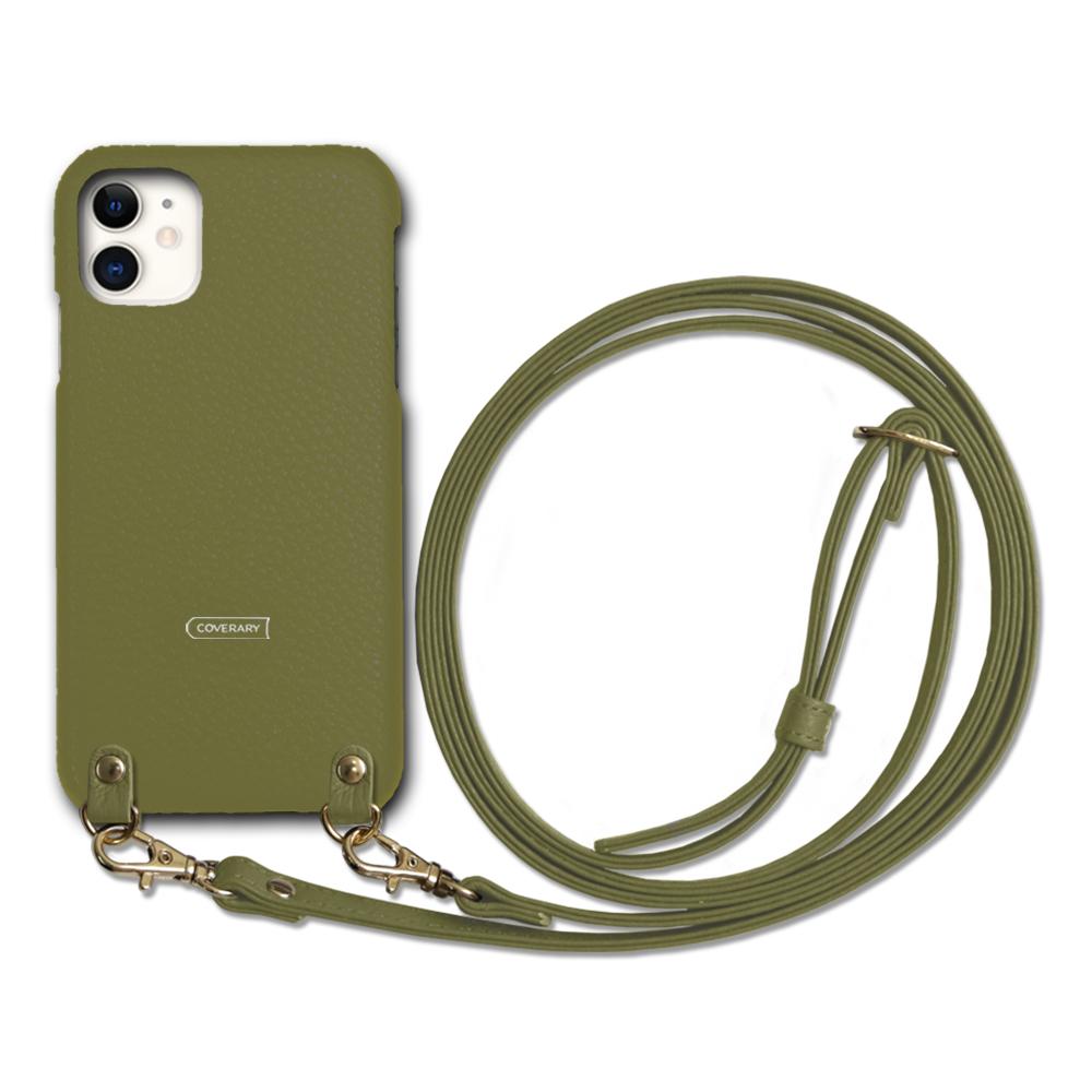 iPhone14ProMaxミラーケース 肩掛けストラップ付き シュリンクレザー