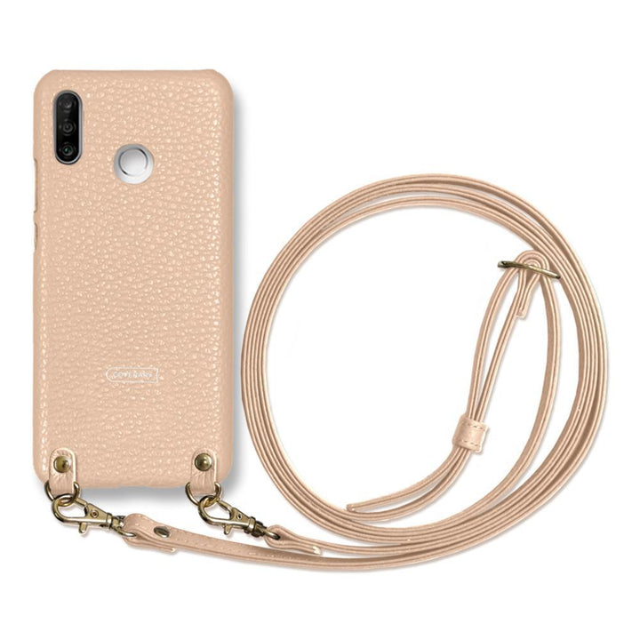 Cuir véritable 32 couleurs cuir italien grainé avec bandoulière étui arrière pour série iPhone