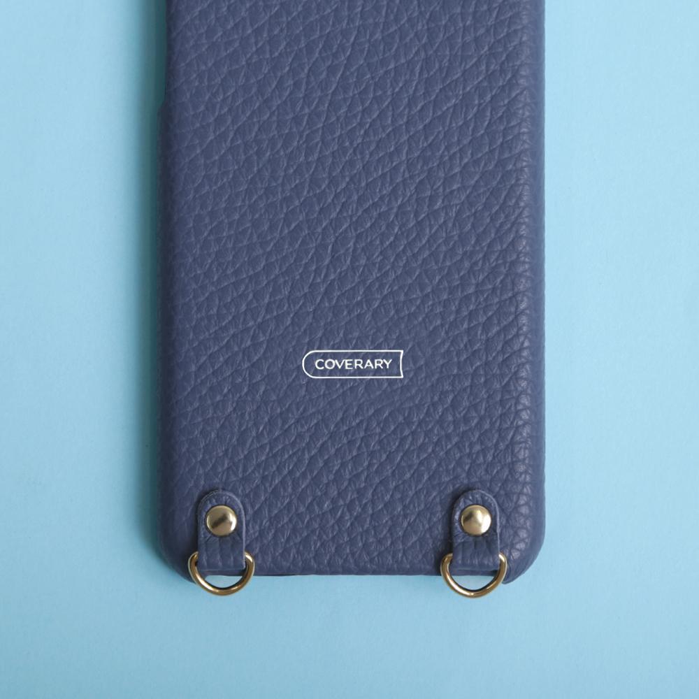 Cuir véritable 32 couleurs cuir italien grainé avec bandoulière étui arrière série Rakuten