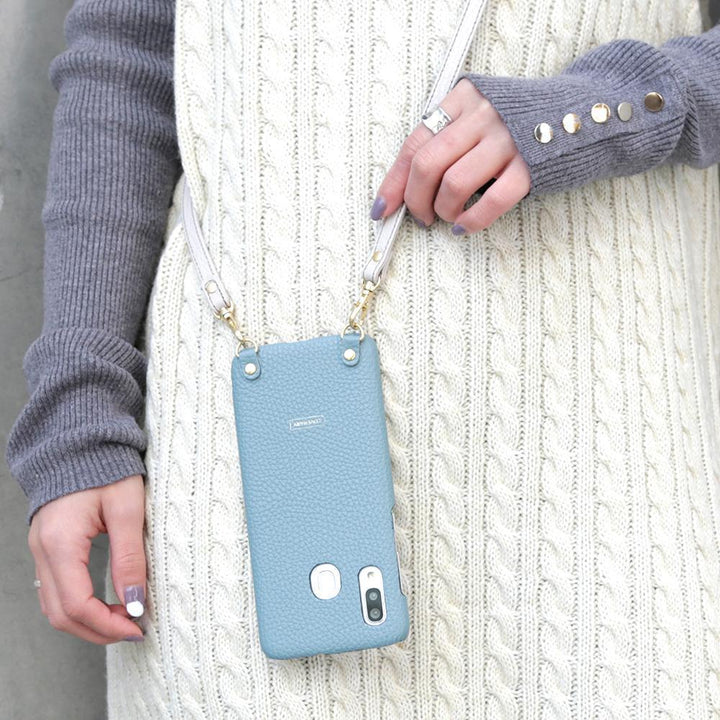 本革 32色 イタリアンシュリンクレザー ショルダーストラップ付き 背面ケース Xiaomiシリーズ