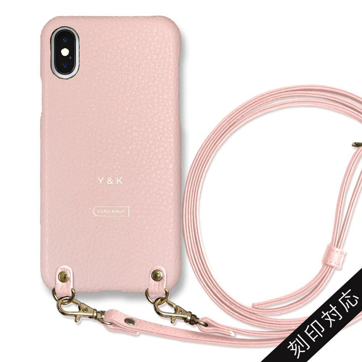 Cuir véritable 32 couleurs cuir italien grainé avec bandoulière étui arrière gravure personnalisée (impression à chaud) série AQUOS