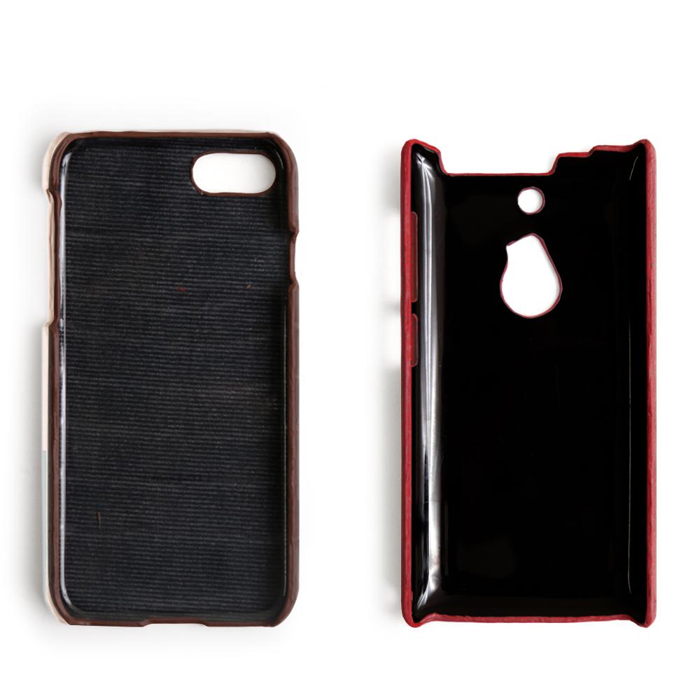 Embossed leather genuine leather floral pattern back case iPhone series